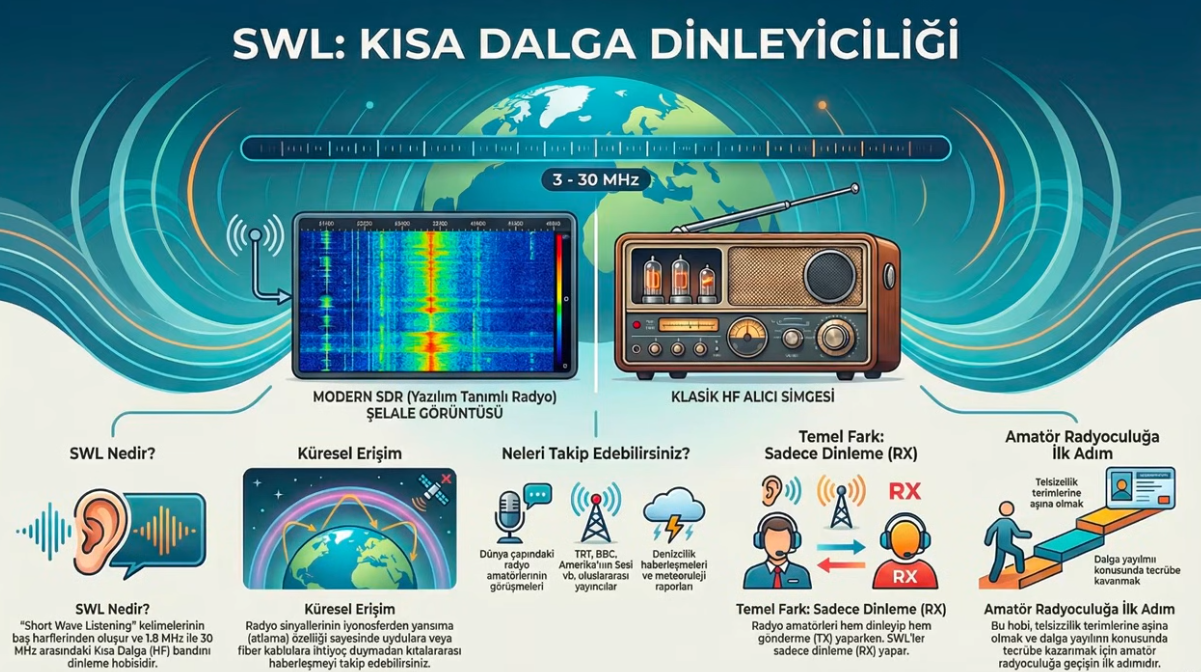 Kısa Dalga Radyo Dinleyiciliği (SWL) nedir, Nasıl SWL olunur?